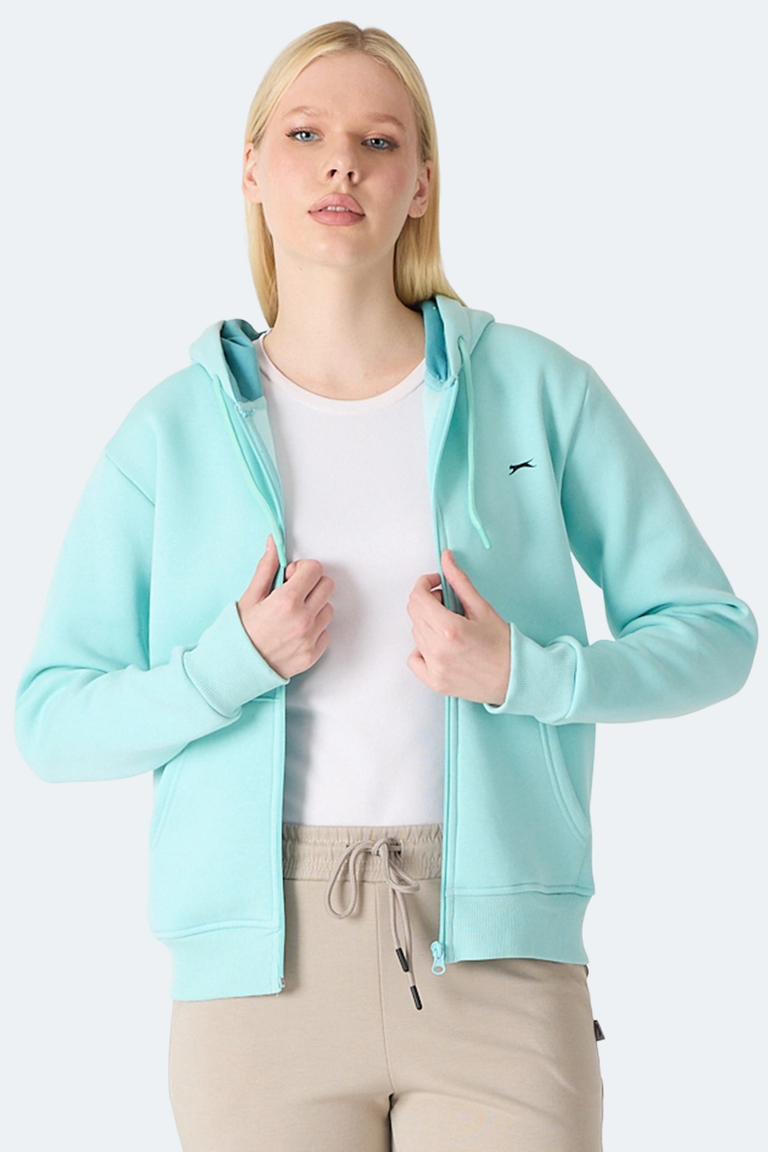 Slazenger Mılıo I Kadın Turkuaz Sweatshirt Turkuaz