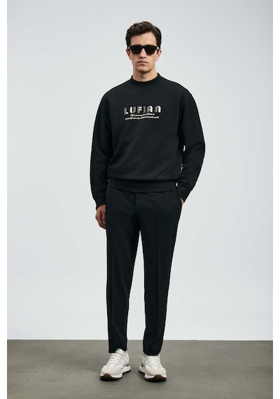 Lufian Oracle Siyah Erkek Sweatshirt 112030178 Siyah