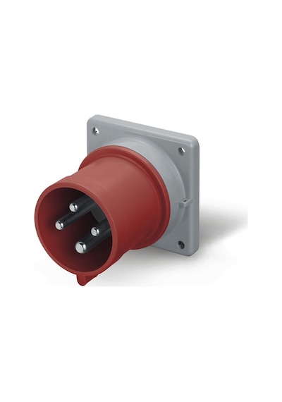 Scame IP44 Makine Fişi (Düz) 5  x  32 A (3P+N+E) Trifaze