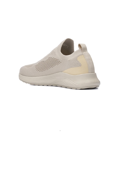 Günlük Unisex Sneaker Slip-on Nefes Alabilen Hafif Yürüyüş Bağcıksız Esnek Spor Ayakkabı 041f Bej