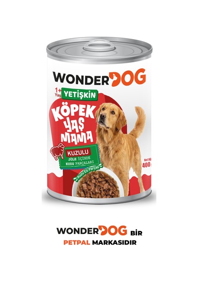 Wonderdog Kuzulu Yetişkin Köpek Konservesi 400gr X 12 Adet