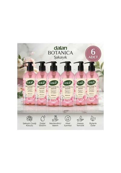 Botanica Şakayık Sıvı Sabun 500 Ml X 6