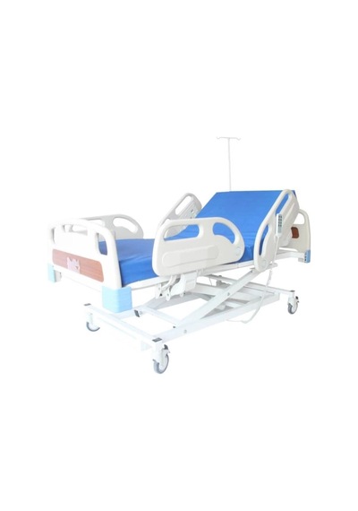 3 Motorlu Full Abs Asansörlü Hasta Karyolası 200 Kg, Piston Motor, Yükseklik Ayarı, Abs Korkuluk