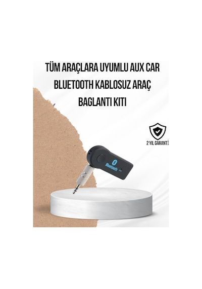 Araç İçi Bluetooth Aux Adaptörü Ve Telefon Görüşme Cihazı