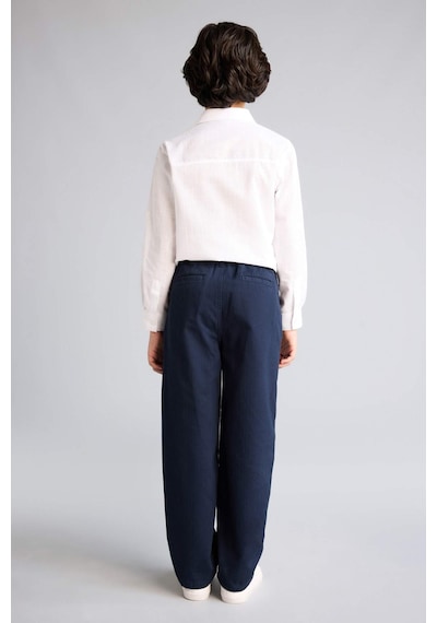 Defacto Loose Fıt Düz Paça Gabardin Pantolon Erkek Çocuk G6740a826spnv146 Lacivert-nv146