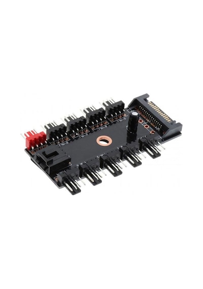 4-3 Pinli Fan Çoklayıcı Hub Pwm Fan Kontrolcüsü 10 Port 12v Pc Fan Çoklayıcı