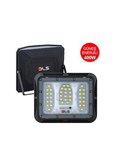 Dls 400w Güneş Enerjili Solar Led Projektör Harici Solar Panelli, 5 Metre Kablolu, Hareketli Konsollu 504-400-01