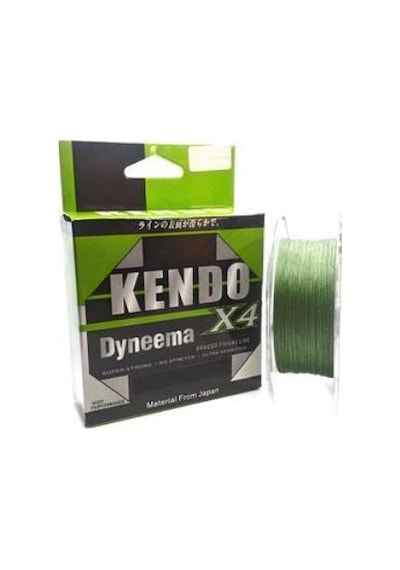 Kendo Dynema 4 Örgü İp Misina 120 M - Yeşil