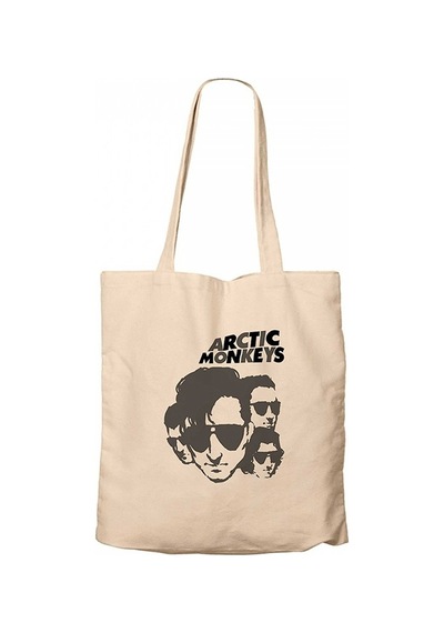 Arctic Monkeys Group 2 Krem Kanvas Bez Çanta Krem