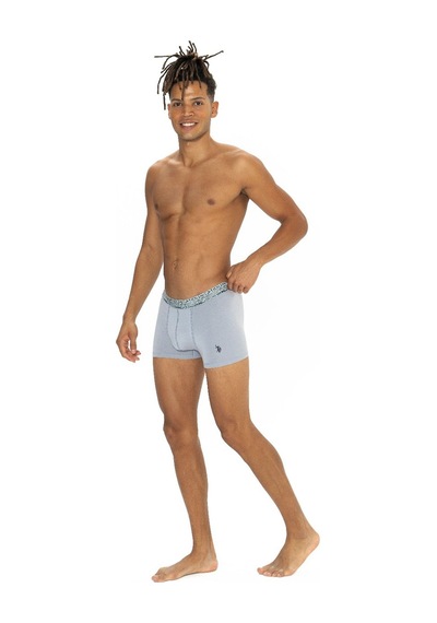 U.S. Polo Assn. U.s Polo Assn. 80543 Erkek Pamuklu 3'lü Boxer-lacivert&indigo&gri Lacivert&indigo&gri