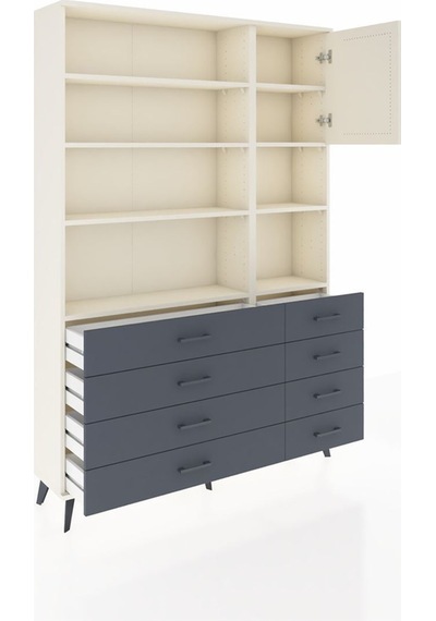Arges Dolap 8 Raflı 8 Çekmeceli Tek Kapaklı 132x30x195 Aytaşı-aytaşı/antrasit Aytası/antrasıt Arges Dolap 8 Raflı 8 Çekmeceli Tek Kapaklı 132x30x195 Aytaşı-aytaşı/antrasit Aytası/antrasıt