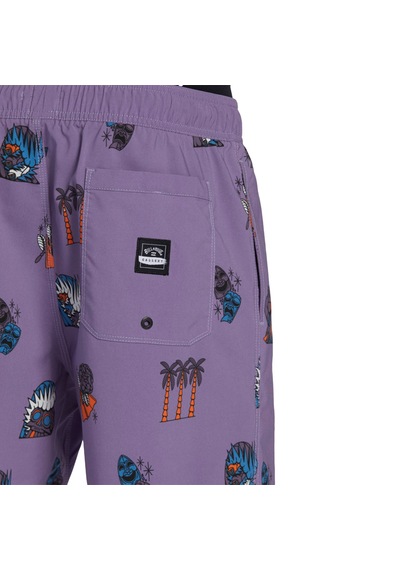 Bıllabong Billabong Turn The Tide Layback Erkek Mor Volley Short 909- Çok Renkli