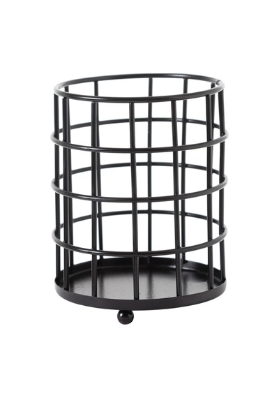 Mudo Home Black Metal Kaşıklık Yuvarlak 696123