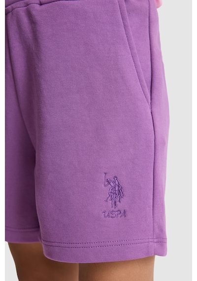U.s. Polo Assn. Kız Çocuk Menekşe Şort Örme 50325686-vr037 Menekse