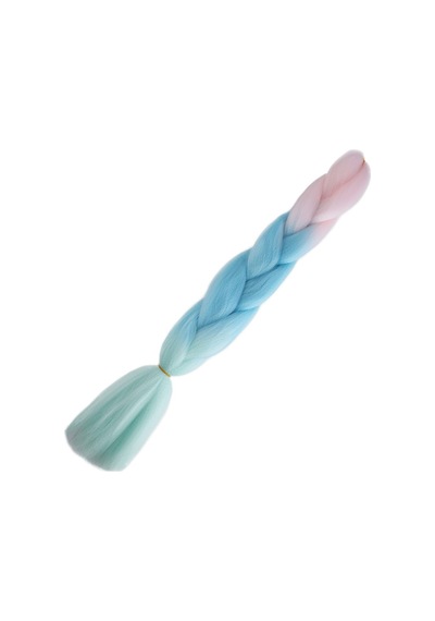 Afrika Örgülük Ombreli Sentetik 100 Gr. / Soft Pembe / Soft Mavi / Soft Yeşil - Zmff-462959 Çok Renkli