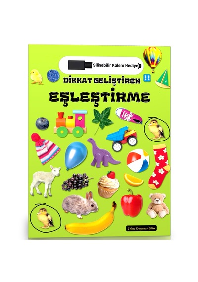 Dikkat Geliştiren Eşleştirme Yaz Sil Kitabı Silinebilir Kalem He