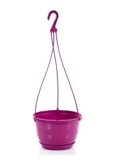 Omnipazar So-sm02 Safir Makrome Askılı Balkon Saksı 3.4 Lt Vişne 6 Adet
