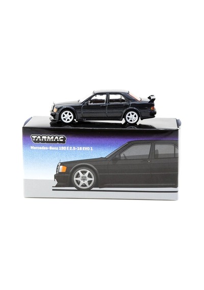 Tarmac Works 1/64 Mercedes-benz 190 E 2.5-16 Evo 1 Blue-black Metallic