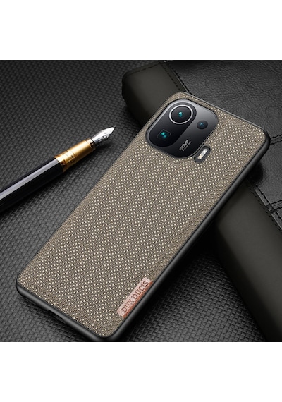 Dux Ducis Fino Serisi Xiaomi Mi 11 Pro Kilif Premium Kumas 305111124 - Renk / Gri Dux Ducis Fino Serisi Xiaomi Mi 11 Pro Kilif Premium Kumas 305111124 - Renk / Gri