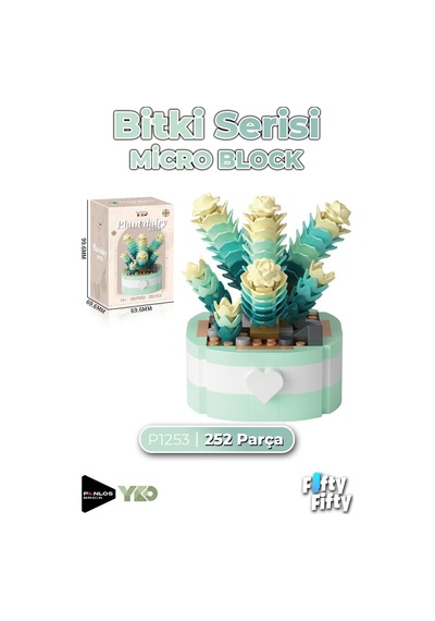 Panlos Micro Block Bitki Serisi 1253 Çiçek Buketi 252 Parça Oyuncak Yapım Seti Ffp-1253