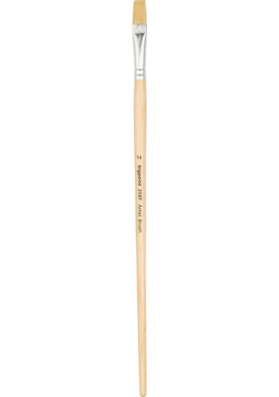 Bigpoint 258f Serisi Doğal Kıl Düz Kesik Fırça No: 14 X 12 Adet