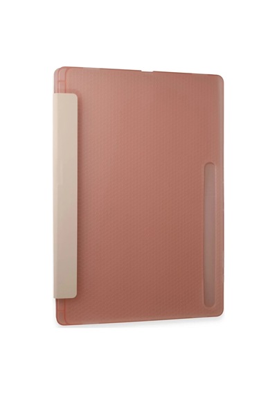 Bezos Samsung Galaxy Uyumlu X910 Tab S9 Ultra 14.6 Kılıf Kalemlikli Mars Tablet Kılıfı - Rose Gold Dmc