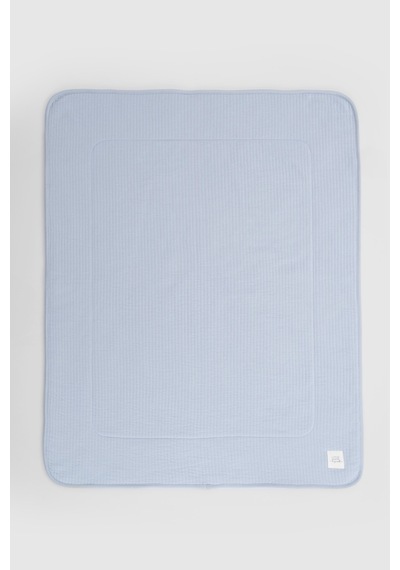 Wellsoftlu Kapitone Mavi Bebek Battaniyesi 80x100 CM Mavi