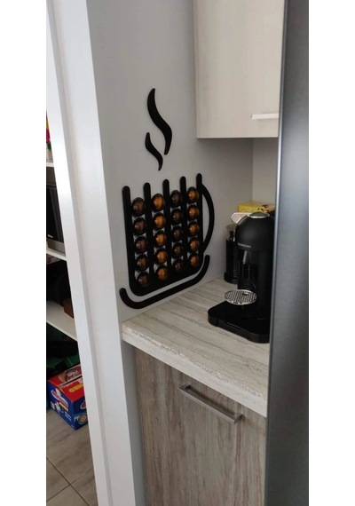Kupa Tasarımlı Modern Nespresso Vertuo Kapsül Dispanseri / Standı Çok Renkli