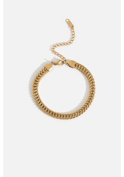Zincir Örgü Bileklik Gold 46428265