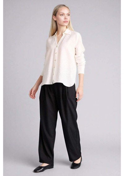 DeFacto Regular Fit Basic Düz Uzun Kollu Gömlek M9407AZ25SPWT16