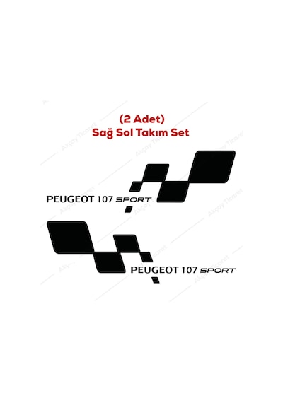 Peugeot 107 Kapı Altı Sticker Peugeot 107 Sticker Araba Sticker