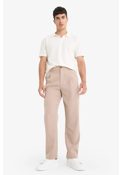 Defacto Straight Fit Düz Paça Pantolon F7140ax25aubg315 Bej
