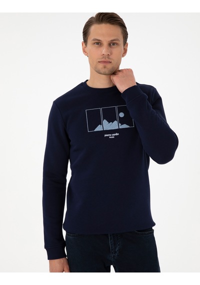 Pierre Cardin Erkek Lacivert Sweatshirt 50290703-vr033 Lacivert