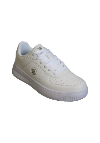 Lumberjack Erkek Beyaz Cilt Bağcıklı Düz Kalın Taban Sneaker Spor Ayakkabı 001