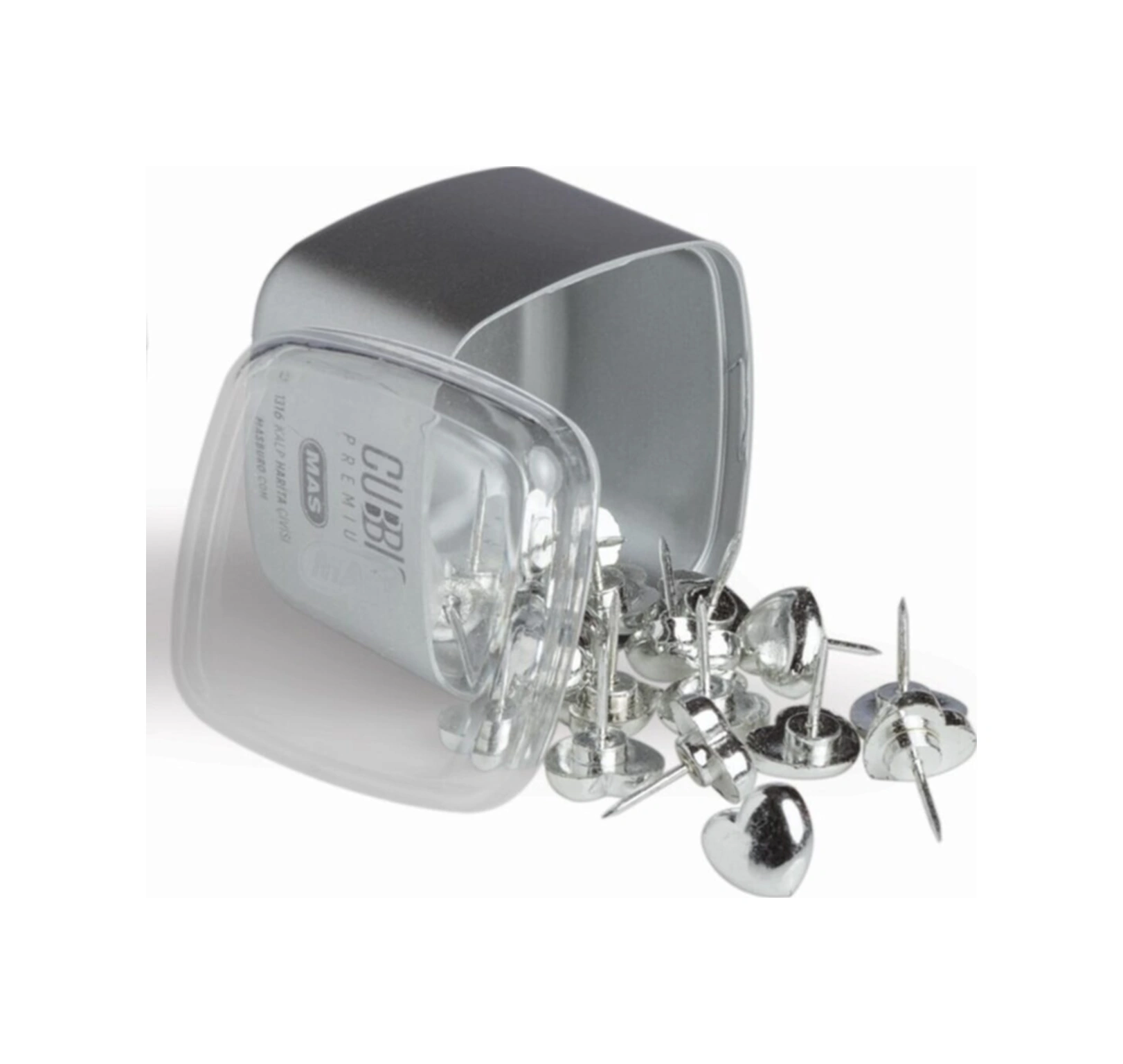 Cubbie Premium Silver Kalp Harita Çivisi