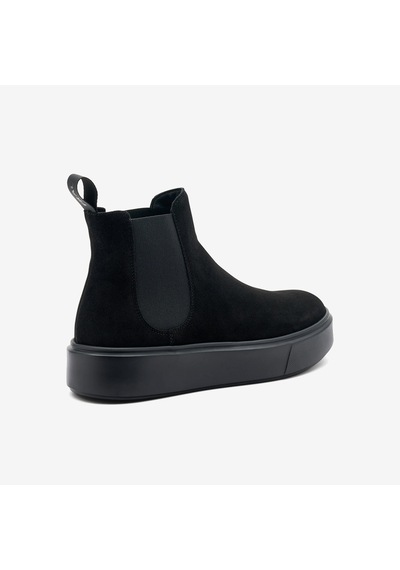 Nero Black Bot Kadın 41c2 Frau Waxy Chelsea Boot siyah