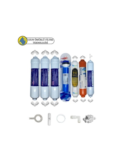 Swun Chyan Kapalı Kasa Su Arıtma Cihazları Sertifikalı 7li B12 Alkali+ Filmtec Dupon Mebran Mineral