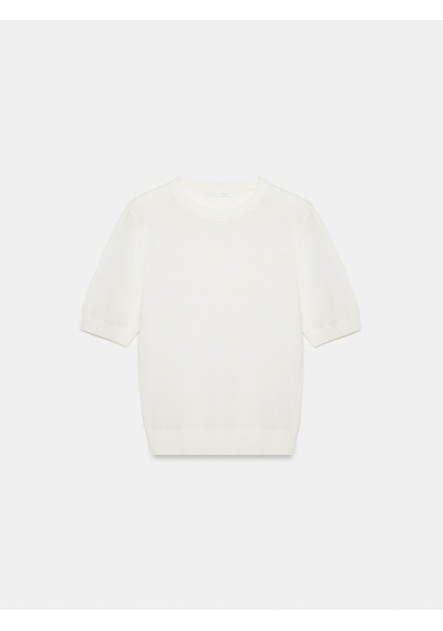 Dilvin 10872 Lyocell Karışımlı Minimal Bluz-ekru