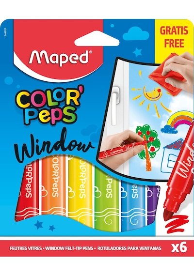 Maped Color'peps Cam Boyası Keçeli Kalemi 6'lı