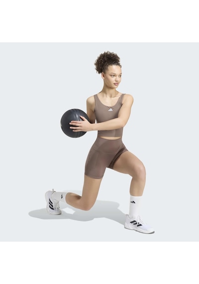 Adidas Studio All Me Kadın Kahverengi Tayt Ky1911