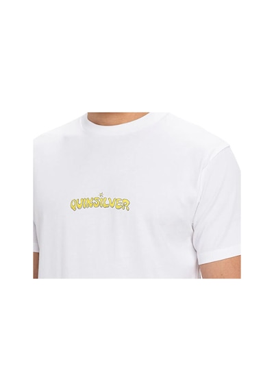 Quiksilver Ev Disconnect Effects Ss Erkek Günlük Tişört Eqyzt08049-908 Beyaz Beyaz