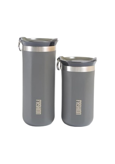 Çelik İçli Termos 350 Ml Gri Skm010 Açık Beyaz