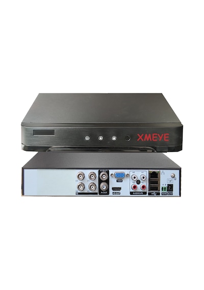 4 Kanal 5 Mp H265+ 1080p Kayıt Hibrit Araç Insan Ve Yüz Tanımalı Xmeye  Kayıt Cihazı