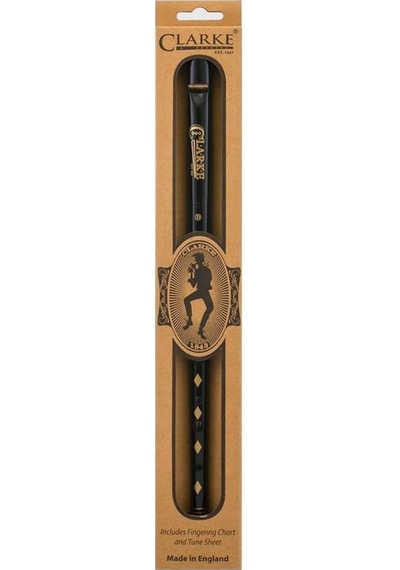Clarke Original Siyah İrlanda Flütü -Tinwhistle C