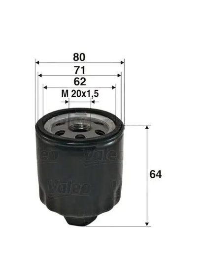 Renault Megane 1 Yag Filtresi 2.0 1998-2001 Valeo 586003