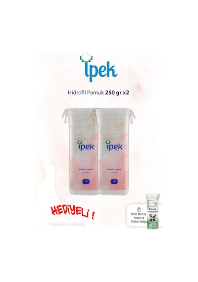 İpek Hidrofil Pamuk 250 Gr X2 Ve Rosie