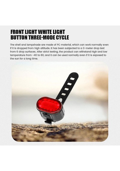 Promosyon Led Bisiklet Işığı Far Arka Lambası Dikkat Bisiklet Usb Şarj Edilebilir Arka Stop Lambası