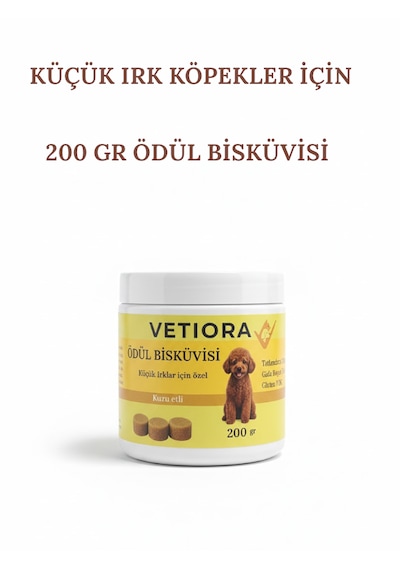 Küçük Irk Köpekler İçin Ödül Bisküvisi, Eğlenceli, Daha Konsantre Ve Lezzetli Eğitim, 200gr