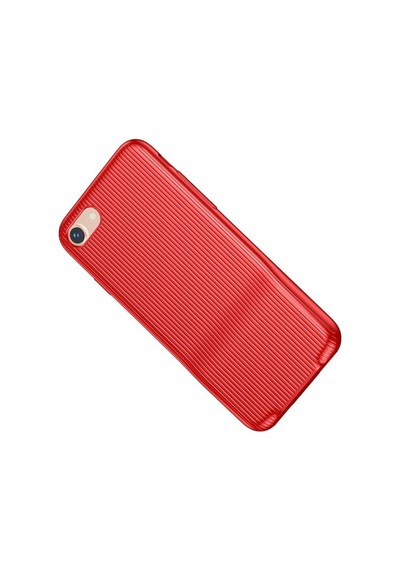 Baseus Apple Uyumlu iPhone 7 / 8 İle Şarj Ve Kulaklık Girişli Audio Case Kılıf Kırmızı