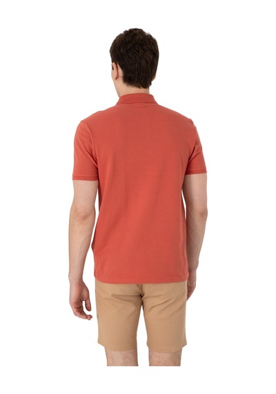 U.S. Polo Assn. Erkek Regular Fit Polo Yaka Basic T-shirt Pudra